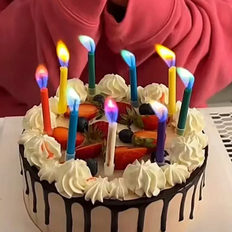 Zebra Candle Supplies - Bougies multicolores colorées pour fête d'anniversaire,