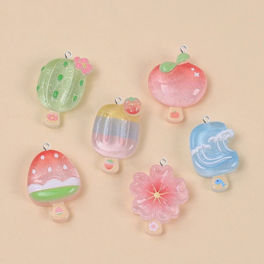 Candle Shop - 10 Pcs Breloques en résine Kawaii