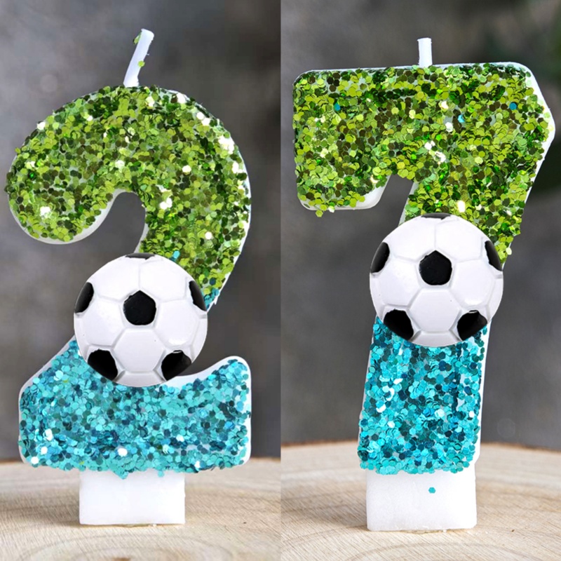 Zebra Candle Supplies - Bougies de Football numéro 0-9, décoration