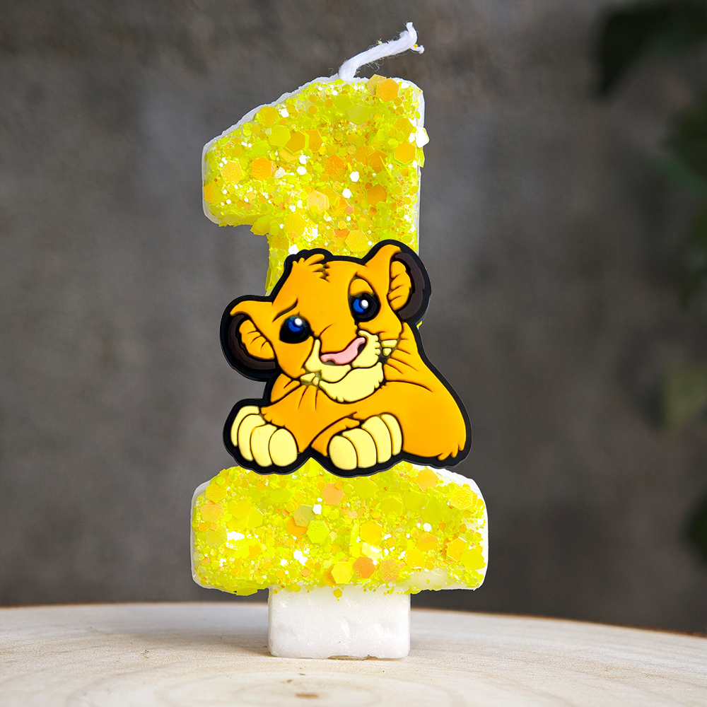 Bougie roi Lion Simba numéro 0 - Zebra Candle Supplies avis et prix