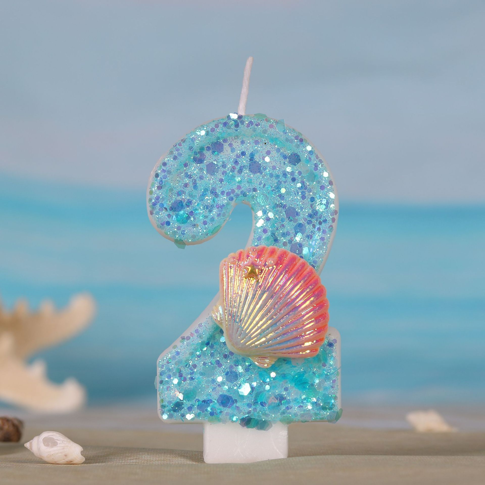 Bougies de gâteau thème sirène - Zebra Candle Supplies avis et prix